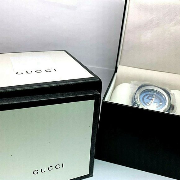 GUCCI SYNC YA137104 Blue Rubber Band Men's Watch - Picture 3 of 8